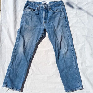 Vintage Lee Regular Fit Denim Jean - Straight Leg, 100% Cotton -  38x30